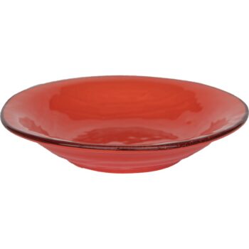 Piatto fondo ceramica ARANCIO - IMPERFETTI