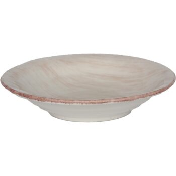 Piatto fondo ceramica BIANCO ANTICO - IMPERFETTI