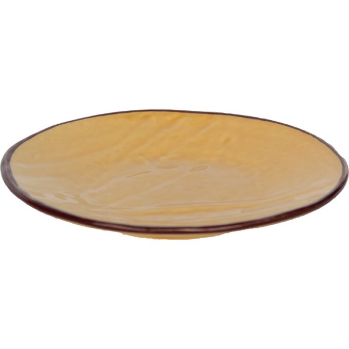Piattino frutta ceramica GIALLO - IMPERFETTI