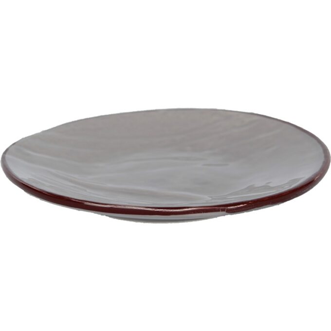 Piatto da portata ceramica GRIGIO - IMPERFETTI
