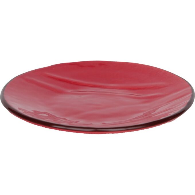 Piattino frutta ceramica ROSSO - IMPERFETTI