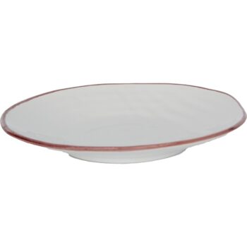 Piatto piano ceramica BIANCO - IMPERFETTI