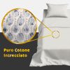Completo Letto Singolo Cotone Colore Panna - Linea Buonanotte - immagine 7