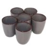 Bicchiere ceramica GRIGIO - IMPERFETTI - Set 6 Pezzi - immagine 3
