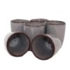 Bicchiere ceramica GRIGIO - IMPERFETTI - Set 6 Pezzi - immagine 2