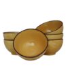 Ciotola di ceramica GIALLO - IMPERFETTI - Set 6 PEZZI - immagine 2