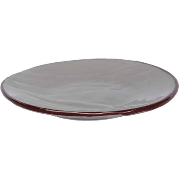 Piatto da portata ceramica GRIGIO - IMPERFETTI