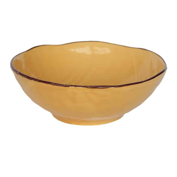 Insalatiera in ceramica GIALLO - IMPERFETTI