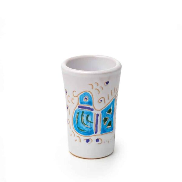 Bicchierino mirto in ceramica PAVONCELLA SARDA - Set 6 Pezzi