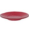 Piatto piano ceramica ROSSO - IMPERFETTI