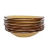 Piatto FONDO ceramica GIALLO - IMPERFETTI - Set 6 Pezzi - immagine 3