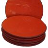 Piatto PIANO ceramica ARANCIO - IMPERFETTI - Set 6 Pezzi - immagine 3