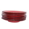 Piatto PIANO ceramica ROSSO - IMPERFETTI - Set 6 Pezzi - immagine 3