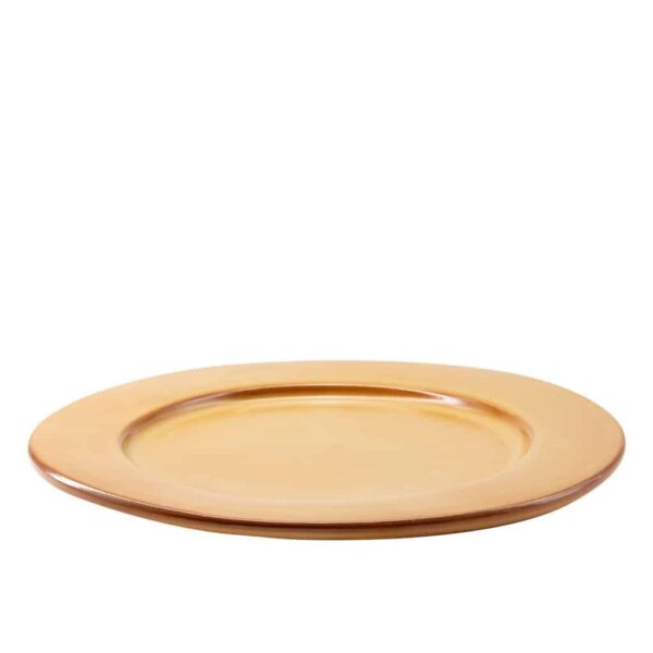 Piatto FRUTTA in terracotta smaltata LINEA CUOIO - 6 Pezzi