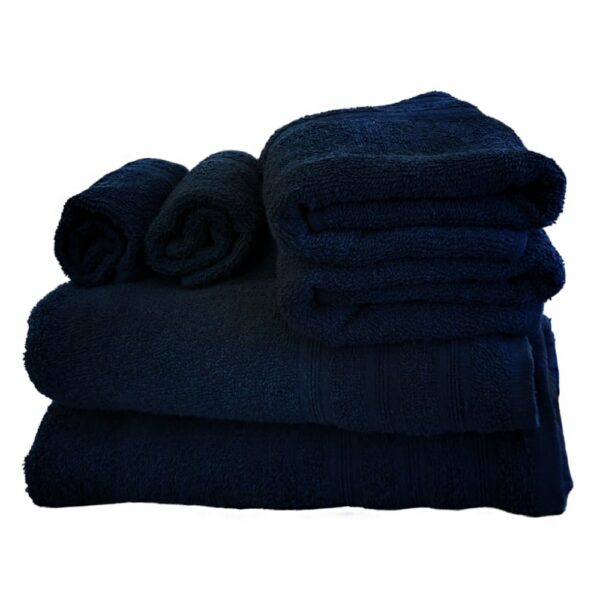 ASCIUGAMANI 100% COTONE - SET 6 PEZZI BLU