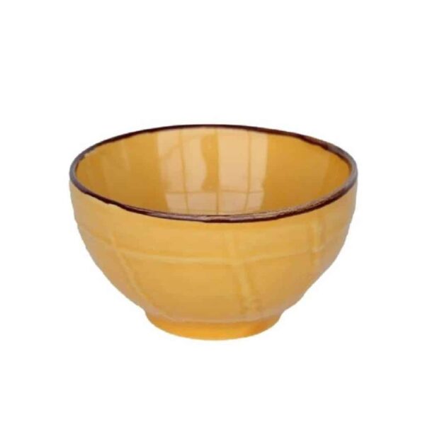 Ciotola di ceramica GIALLO - IMPERFETTI - Set 6 PEZZI