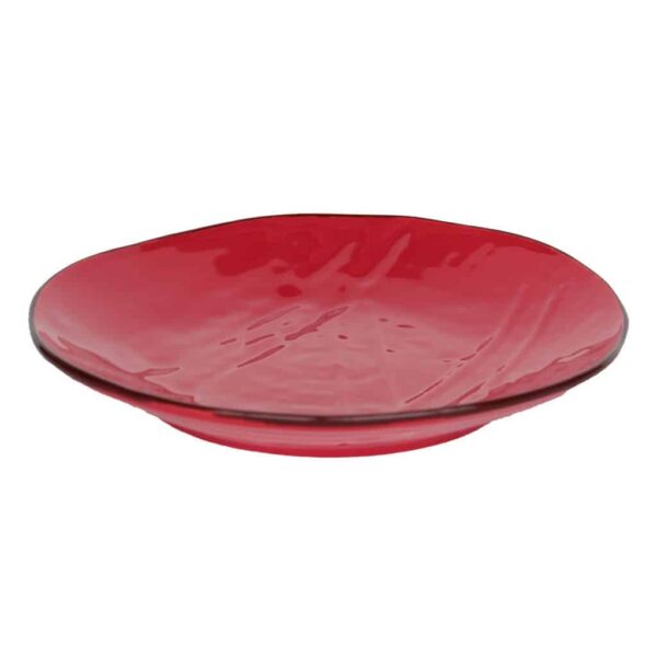 Piatto da PORTATA ceramica ROSSO - IMPERFETTI
