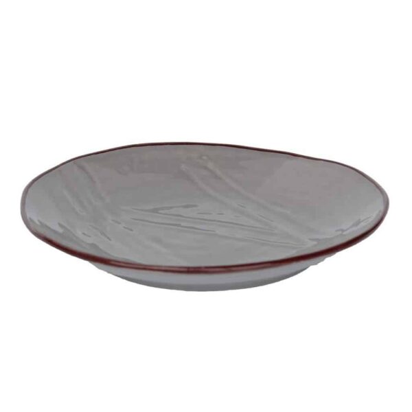 Piatto da PORTATA ceramica GRIGIO - IMPERFETTI