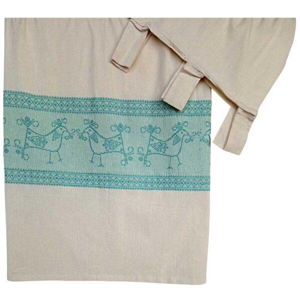 TENDA PAVONCELLA 100% COTONE - TURCHESE