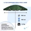 LELLO L'Ombrello - Ombrellone da Spiaggia - Anti raggi UV - immagine 2