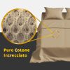 Lenzuolo Sopra Colore Canapa in Cotone Premium – Morbidezza e Qualità Sogni d'Oro - immagine 7