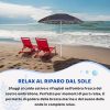 ALOHA - Ombrellone da Spiaggia - Grande, Antivento, in Cotone Duplex - immagine 8