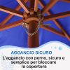 WOOD - Ombrellone Poliestere e Legno - immagine 6