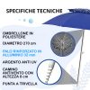 FIJI - Ombrellone Antivento e Anti UV 270 cm - immagine 6