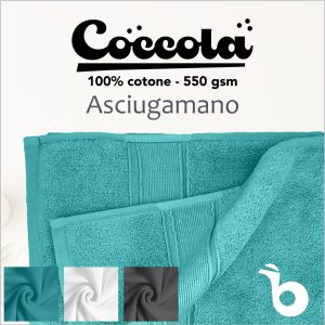 Asciugamano Bagno - 100% Cotone da 550 gsm - Linea Coccola - Disponibile in diverse fantasie e colori