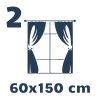 Tenda - 2 pannelli da 60x150 cm